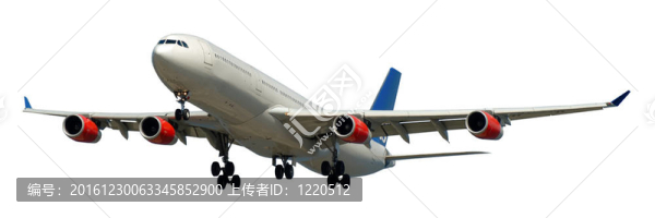在白色背景airlliner