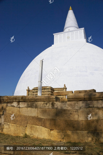 Mirisavetiya,Stupa；阿努拉德普勒；斯里蘭卡