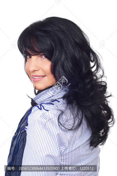 發(fā)型的黑發(fā)女人