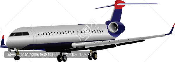 乘飛機(jī)。彩色