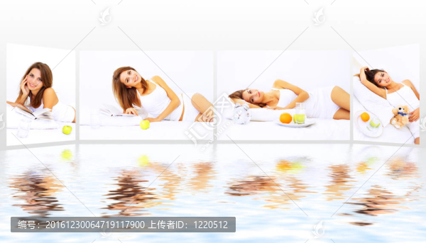 拼貼主題的早晨