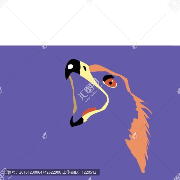 藍(lán)色背景下金色頭部的剪影