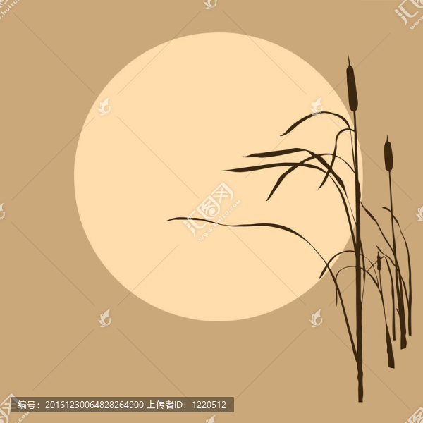 背景陽(yáng)光下的蘆葦