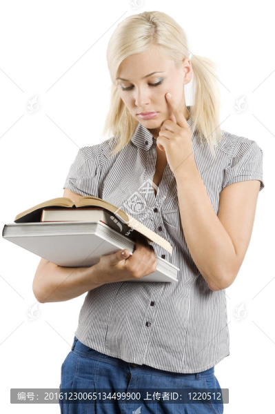 帶書的學(xué)校女孩