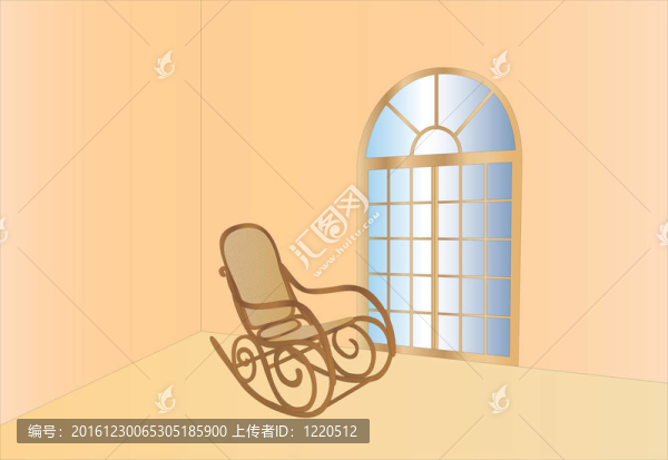 搖椅和窗