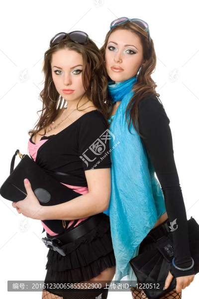 兩個(gè)迷人的年輕女人的畫像