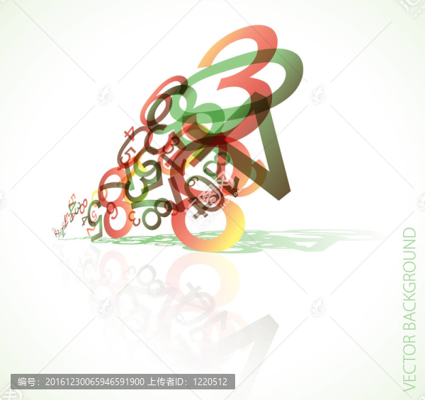 抽象背景與數(shù)字