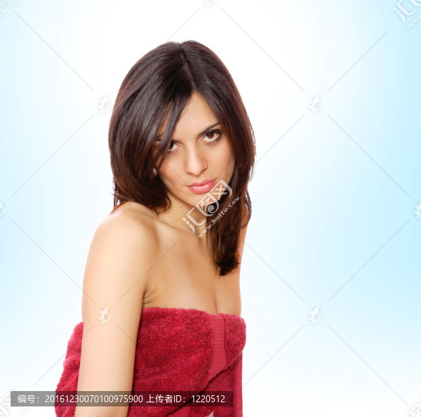 清新美麗女人肖像