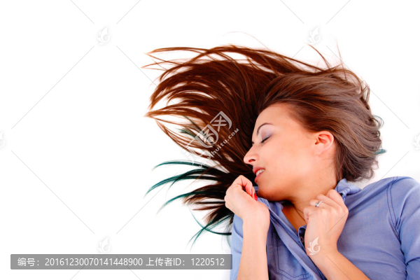 一個(gè)清新可愛的女人的畫像