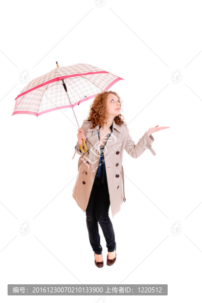 拿傘的女人
