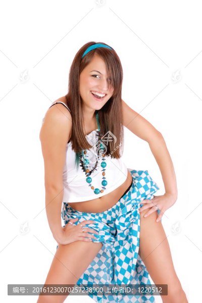 美麗的微笑的女人