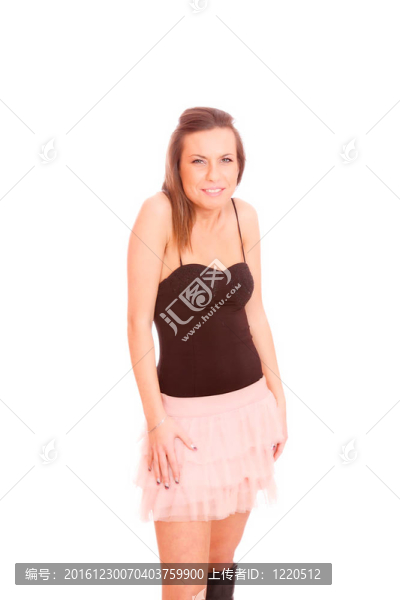 一個清新可愛的女人的畫像