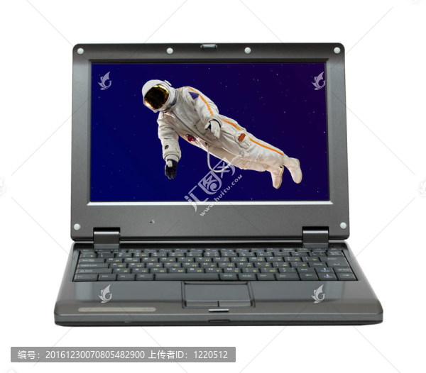 太空中的小型筆記本電腦