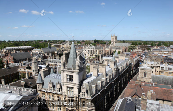鳥瞰劍橋的歷史建筑-英格蘭-劍橋