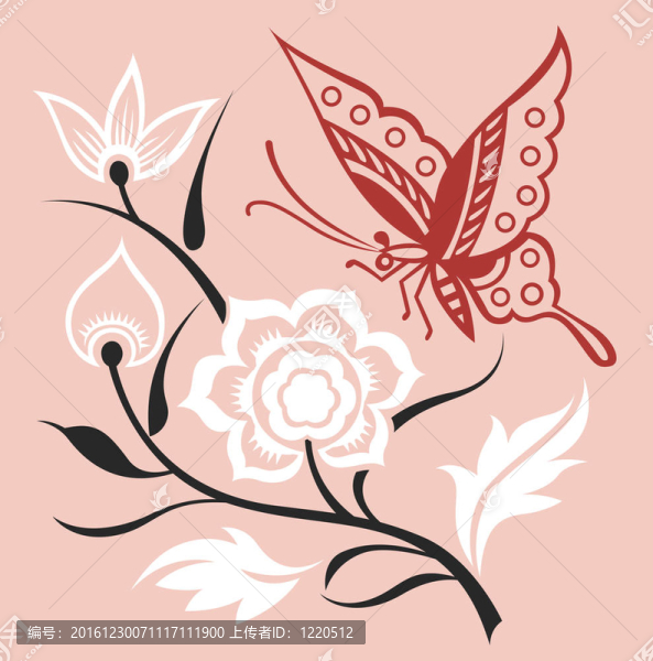 蝴蝶花插圖