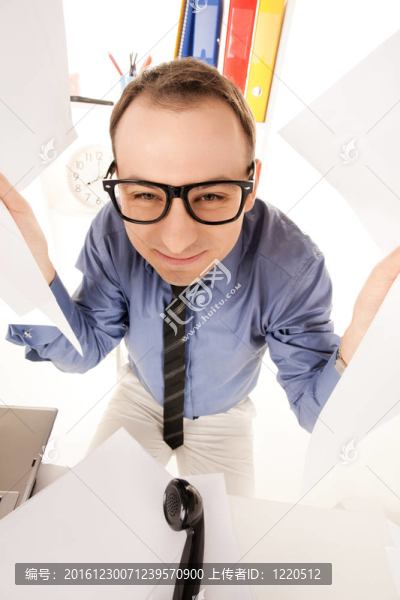 辦公室商人的滑稽照片