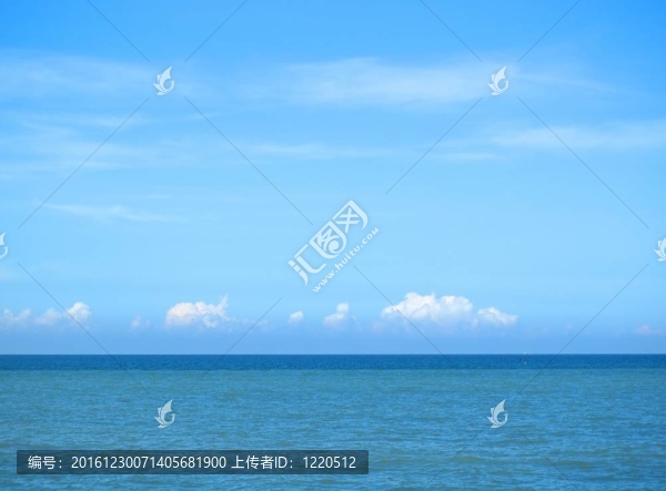 美麗的海洋和天空背景