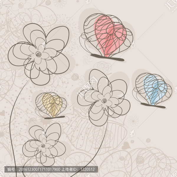蝴蝶與花