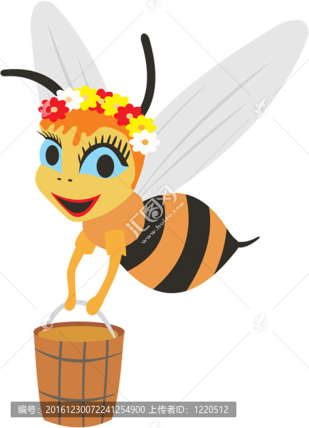 蜂蜜桶蜜蜂