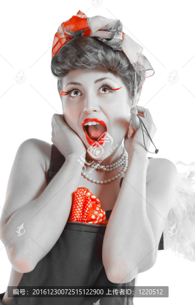 引腳的女孩
