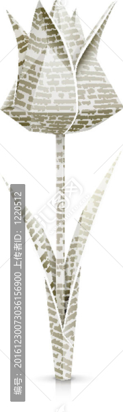 郁金香折紙花
