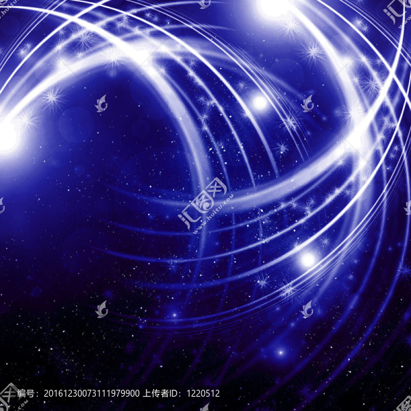 發(fā)光的背景與光點和星星