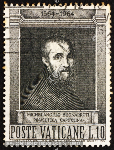 郵票梵蒂岡1964,Michelangelo,Buonarroti