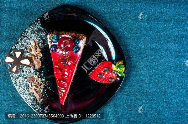 盤上的蛋糕