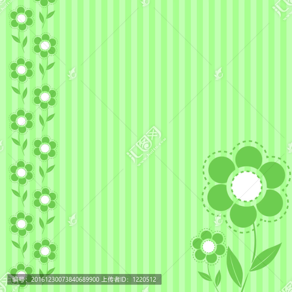 綠花壁紙