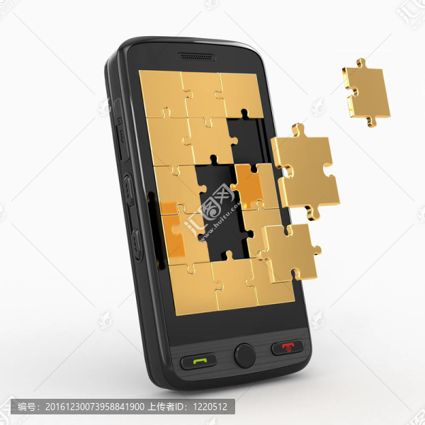 手機軟件。從畫面的拼圖