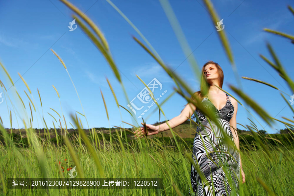 女人與青草