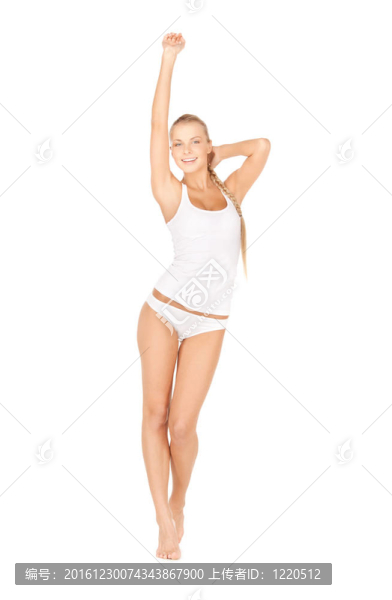 純棉內衣美女