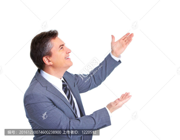 英俊的商人。