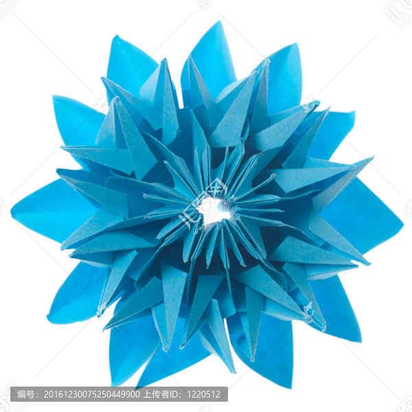 藍(lán)雪花折紙