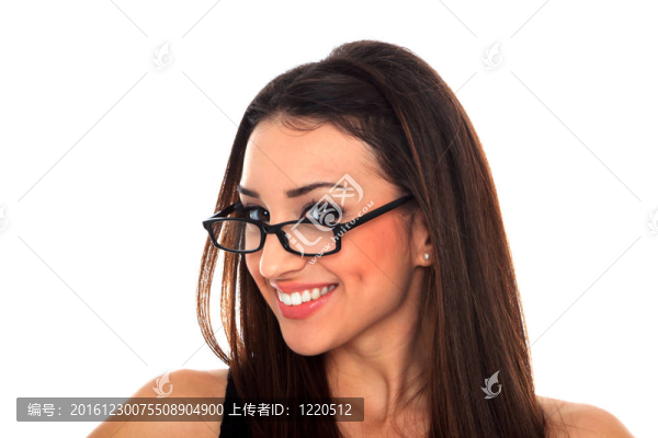戴眼鏡的女性