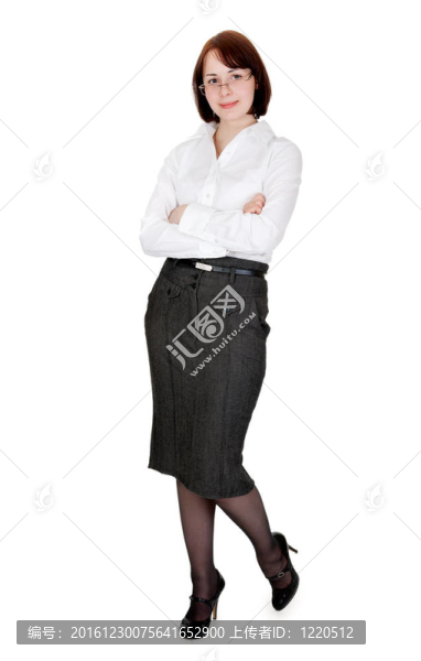 工作室里的年輕女商人