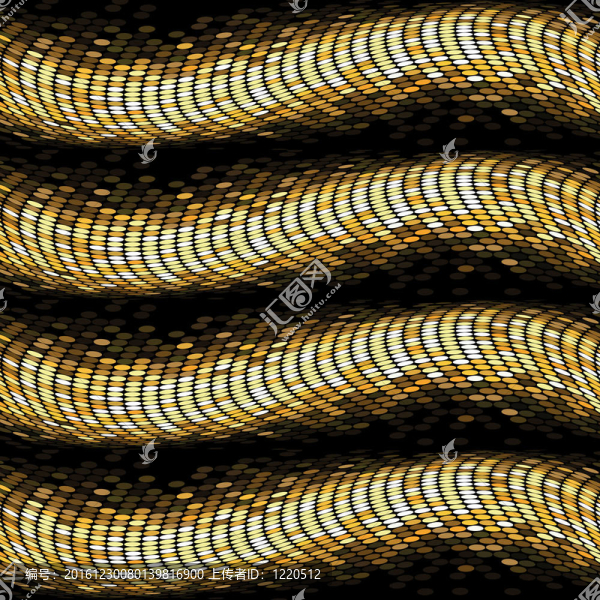 金色波浪