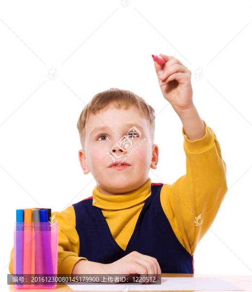 男孩畫
