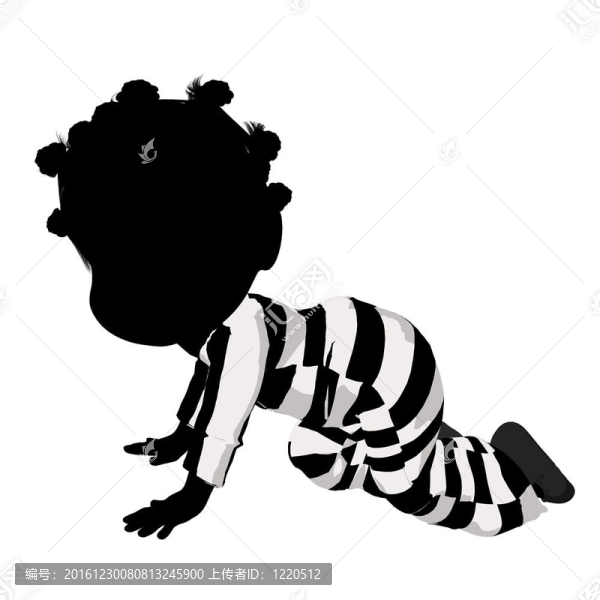 美國黑人小女孩插畫