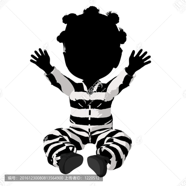 美國黑人小女孩插畫