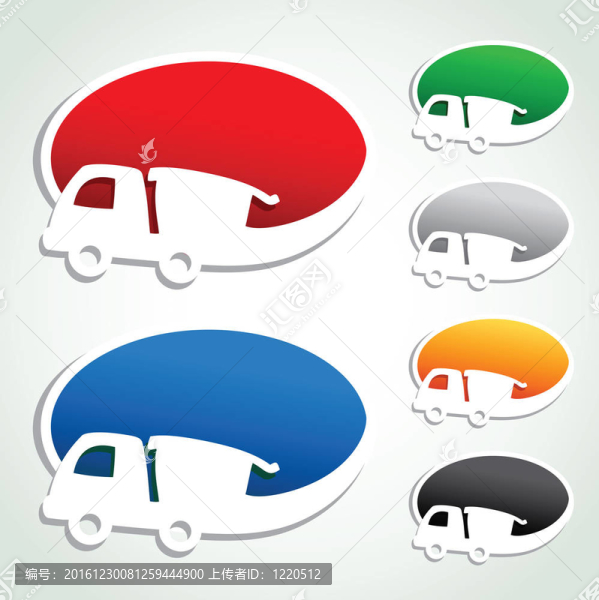 廣告氣泡與汽車