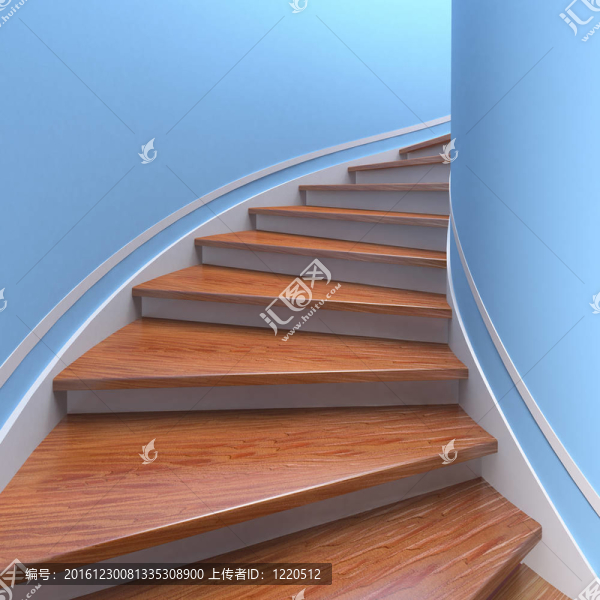 螺旋樓梯。3d