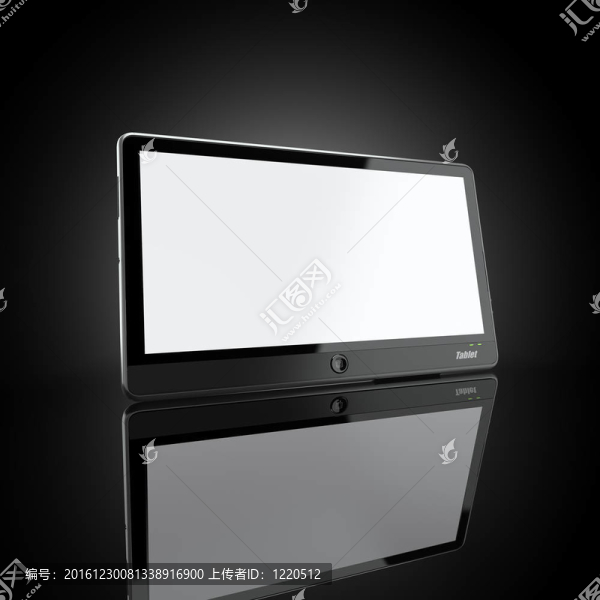 黑色背景的黑色平板電腦