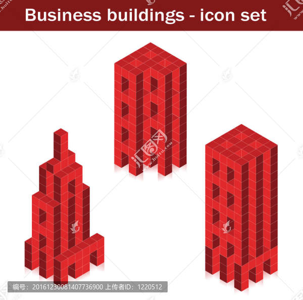 商業(yè)建筑-立方體創(chuàng)建的摩天大樓
