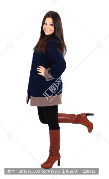 戴帽子的漂亮女孩