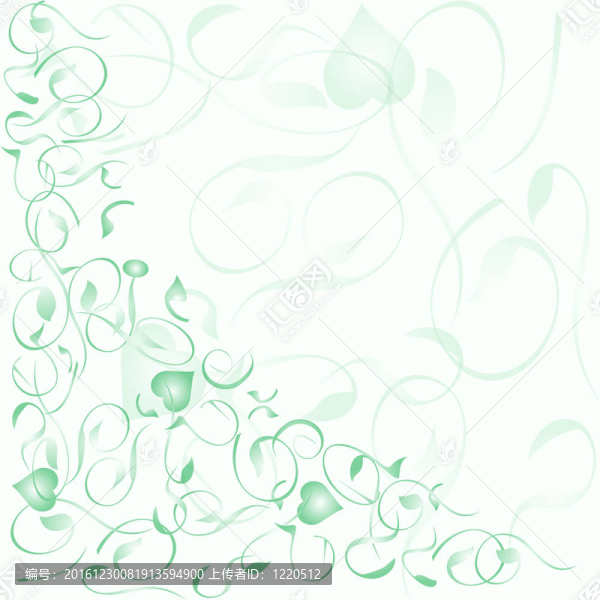 花朵裝飾浪漫抽象向量