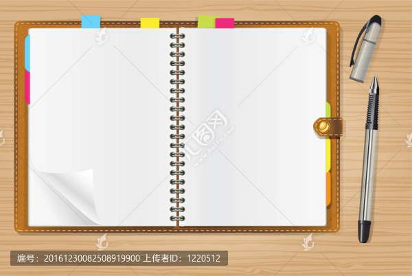 打開日記和鋼筆