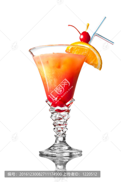 白色的橙色雞尾酒