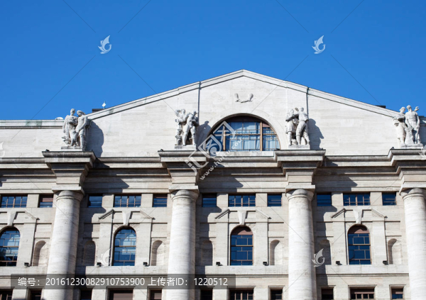 Palazzo,della,Borsa。戲劇性的天空交換建筑；米蘭