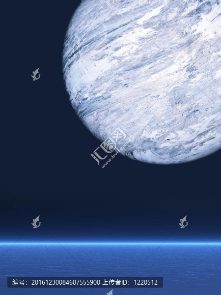 大行星在海面上